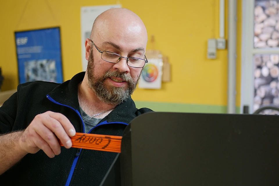 Arbeiten in der Holzwerkstatt
