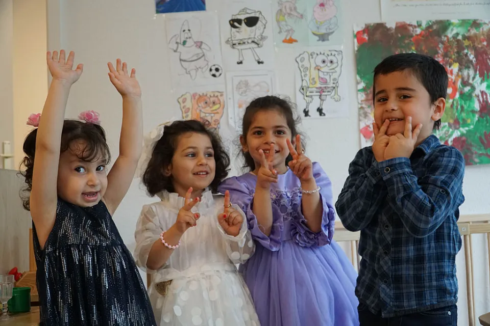 Gruppenbild der Kinder der Teilnehmenden